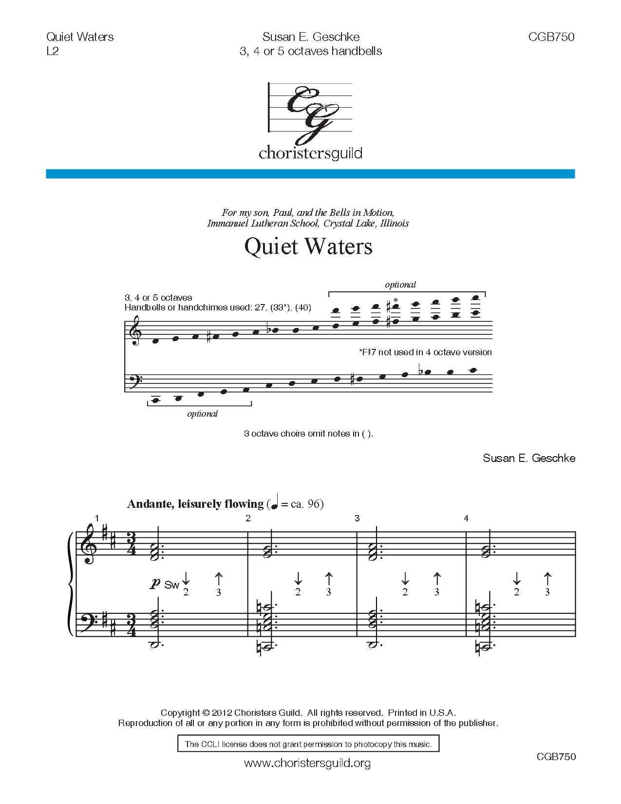 Quiet Waters 3-5 Octaves