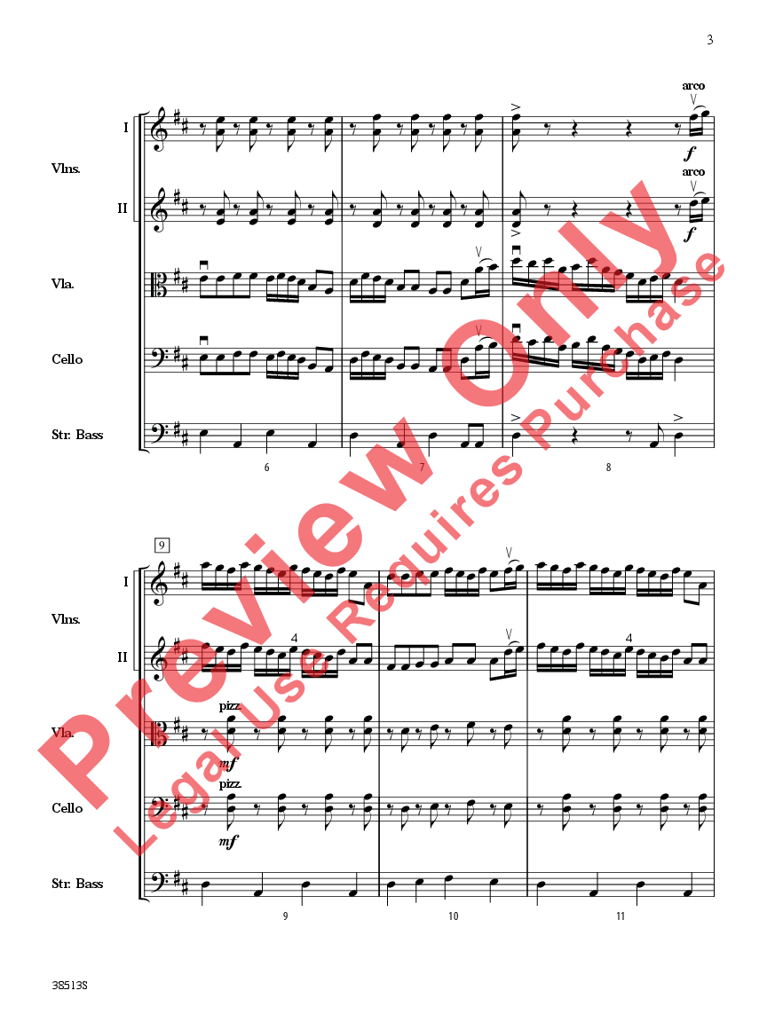 American Fiddle Triptych Score