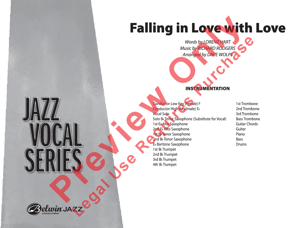 Falling in Love with Love Vocal Solo with Jazz Ensemble