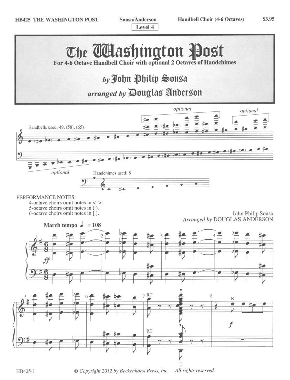 Washington Post 4-6 Octaves