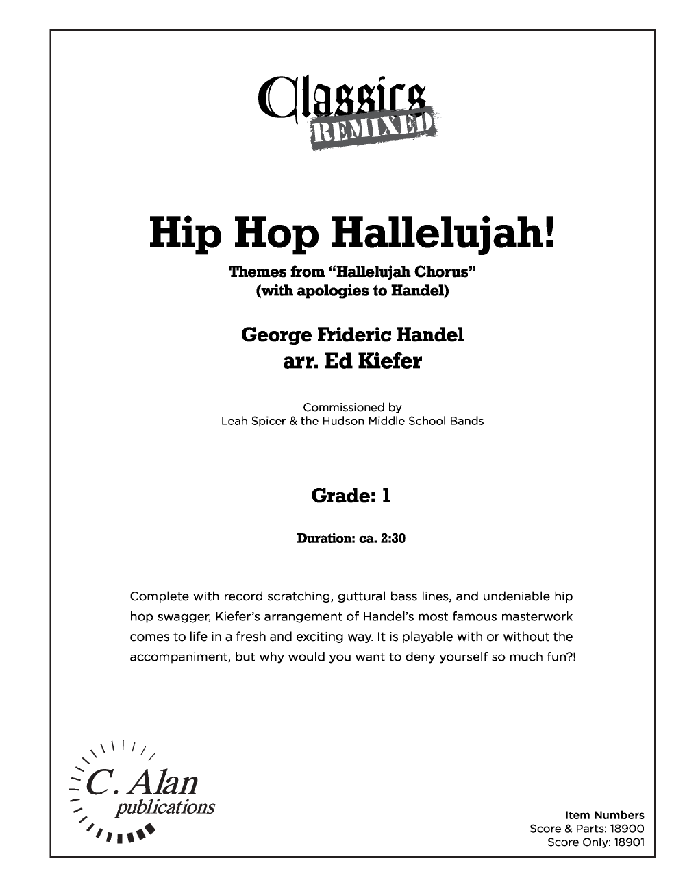 Hip Hop Hallelujah Score