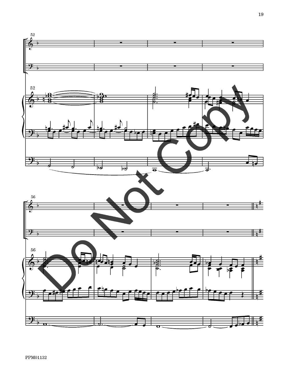 Cortege: Intrada, Arioso, Finale Organ Score
