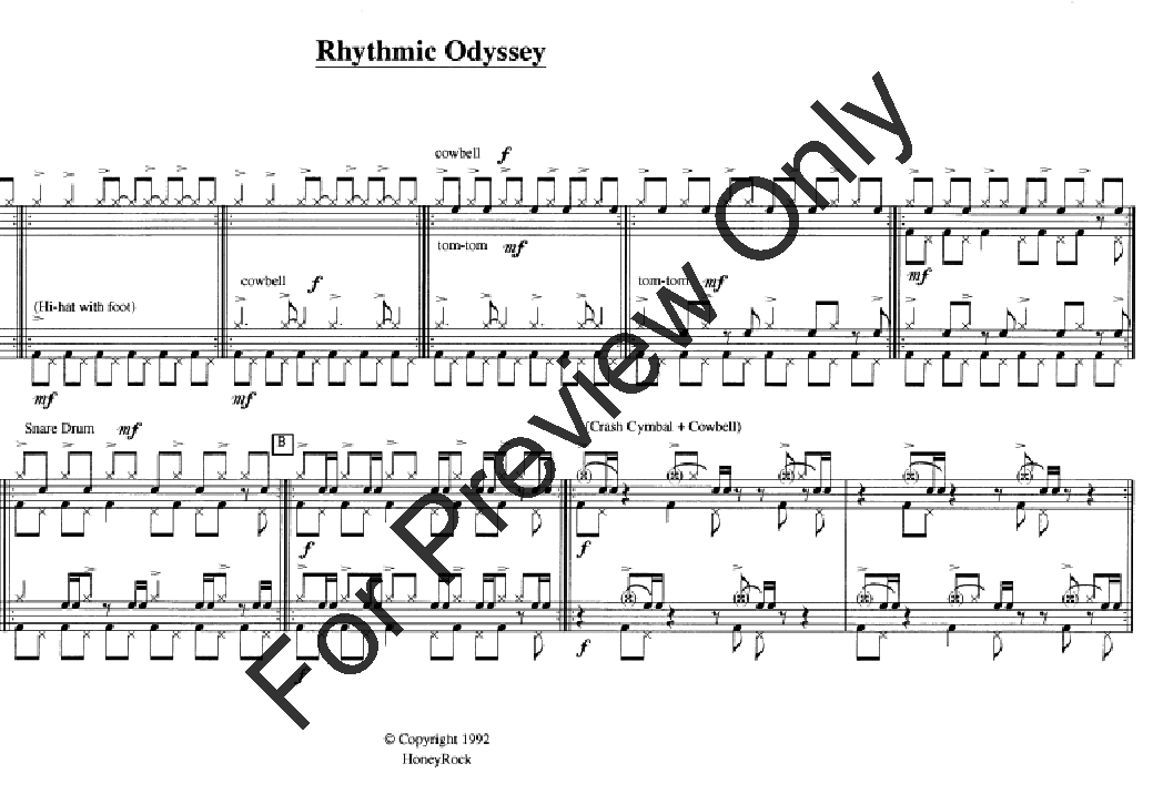 Rhythmic Odyssey Drum Set Duet