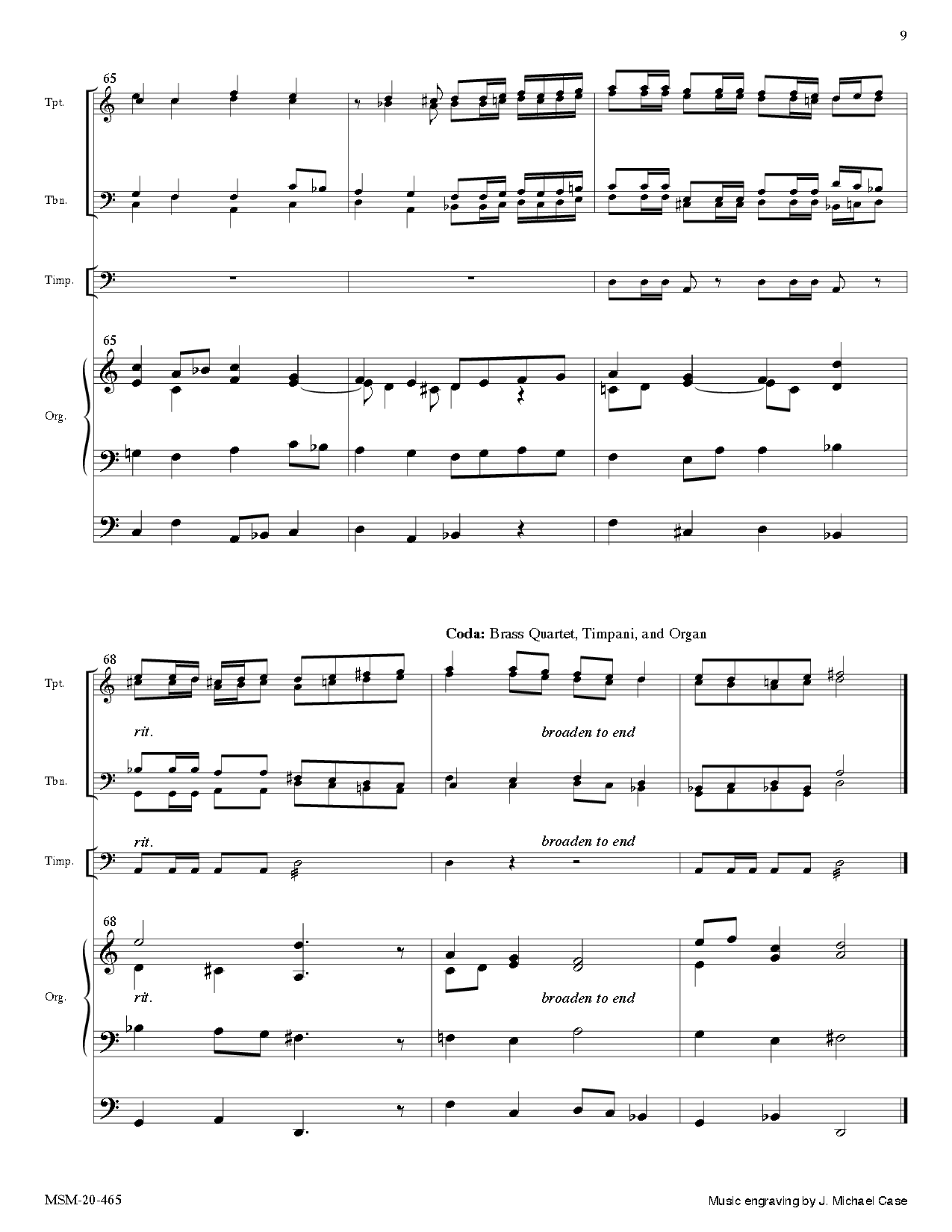 Christ Jesus Lay in Death's Strong Bands SATB/ Brass Quintet/ Timpani/ Organ/ Oboe