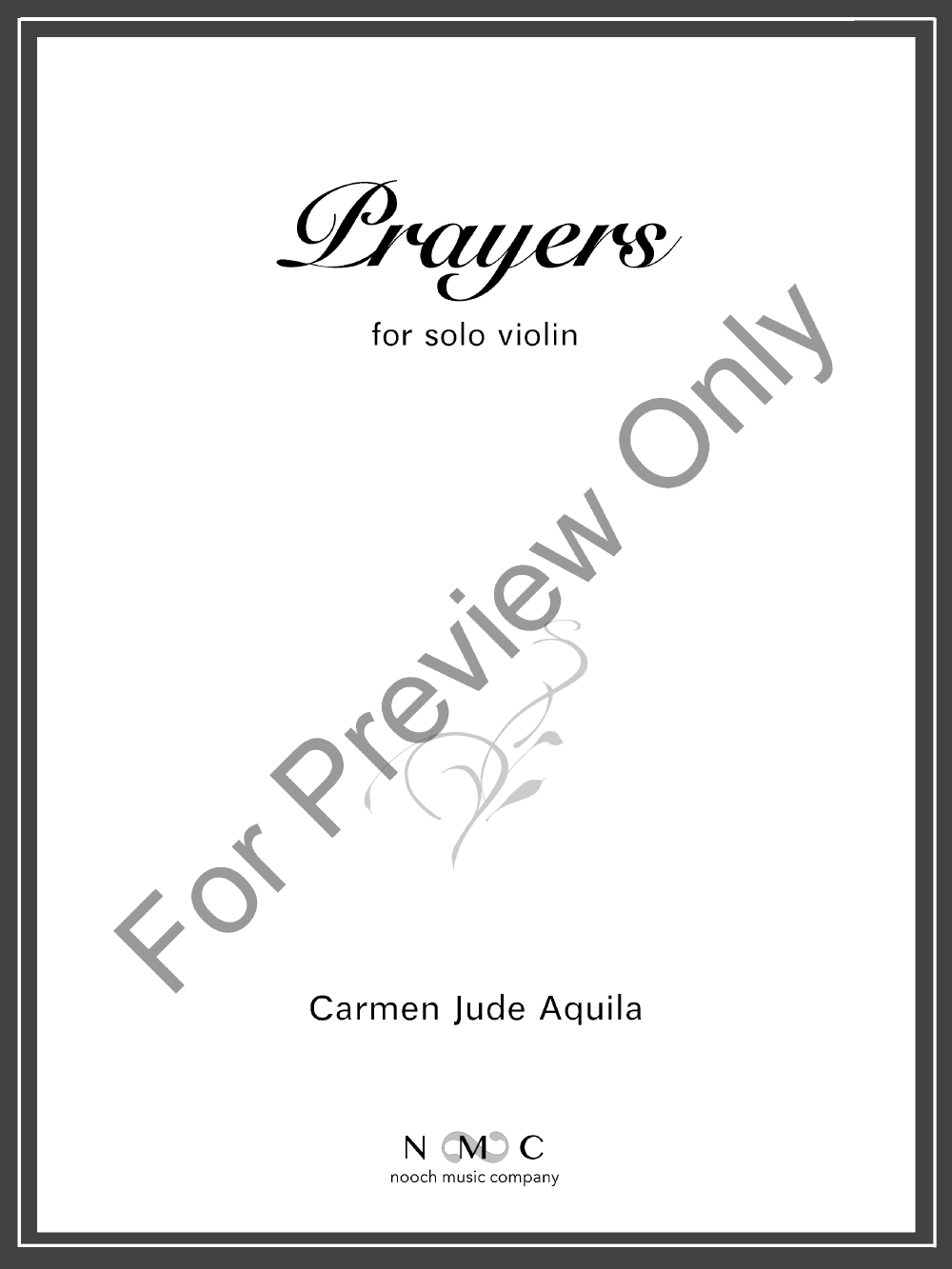 Prayers for Solo Violin P.O.D.