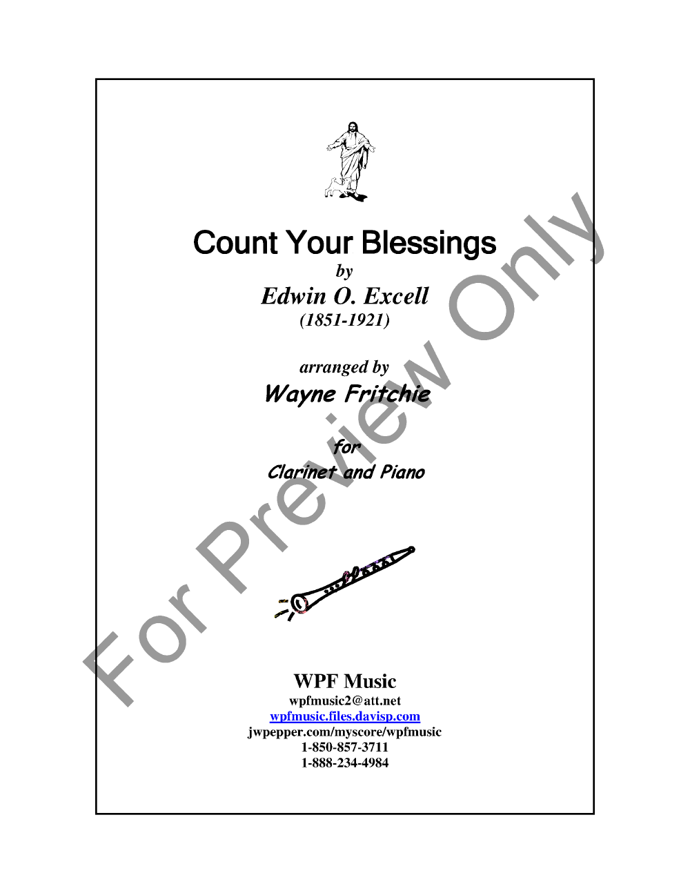 Count Your Blessings Clarinet Solo P.O.D.