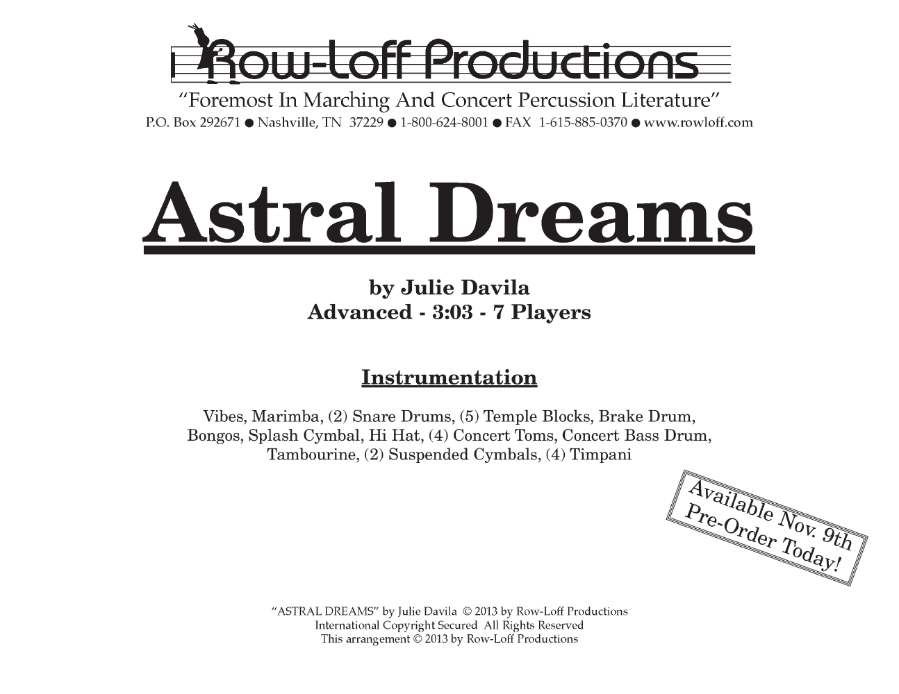 Astral Dreams Percussion Ensemble