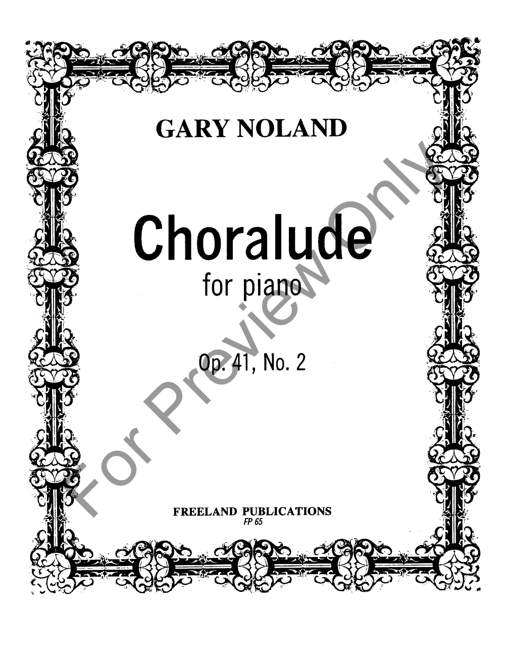 Choralude Op. 41, No.2 Piano EPRINT