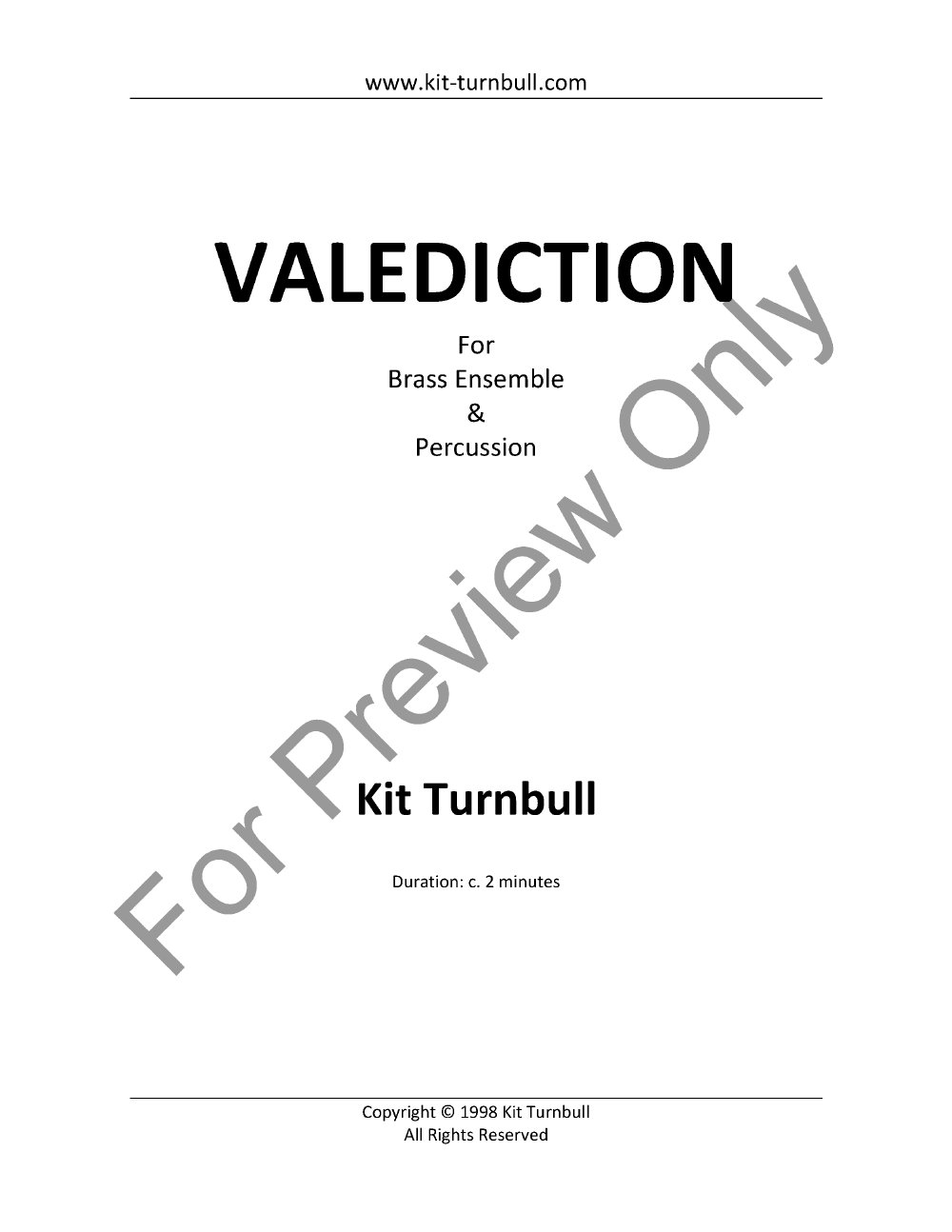 Valediction P.O.D.