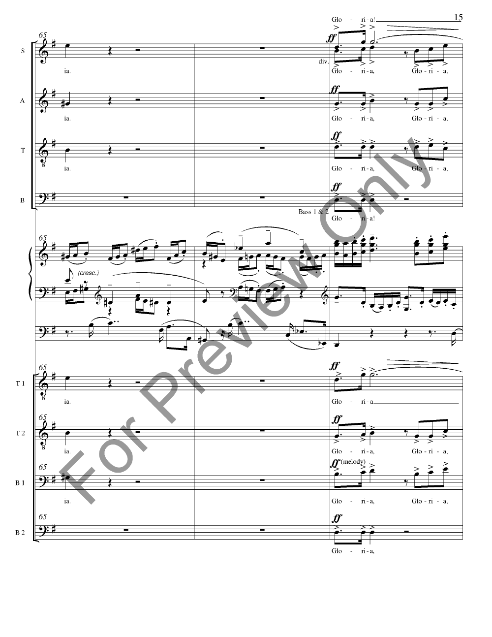 Grand Chorus Dialogue Organ/ Vocal Score P.O.D.