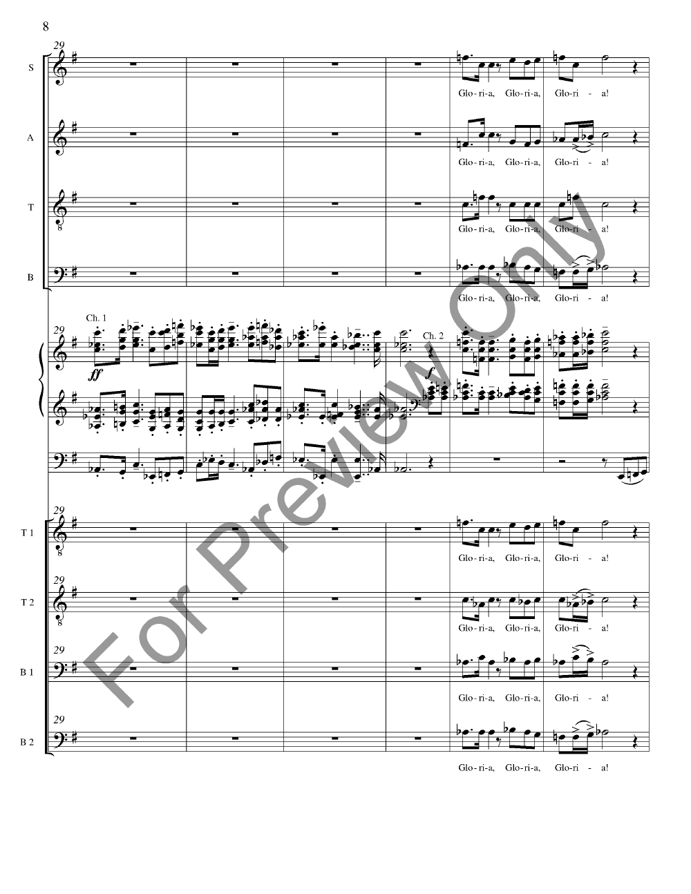 Grand Chorus Dialogue Organ/ Vocal Score P.O.D.