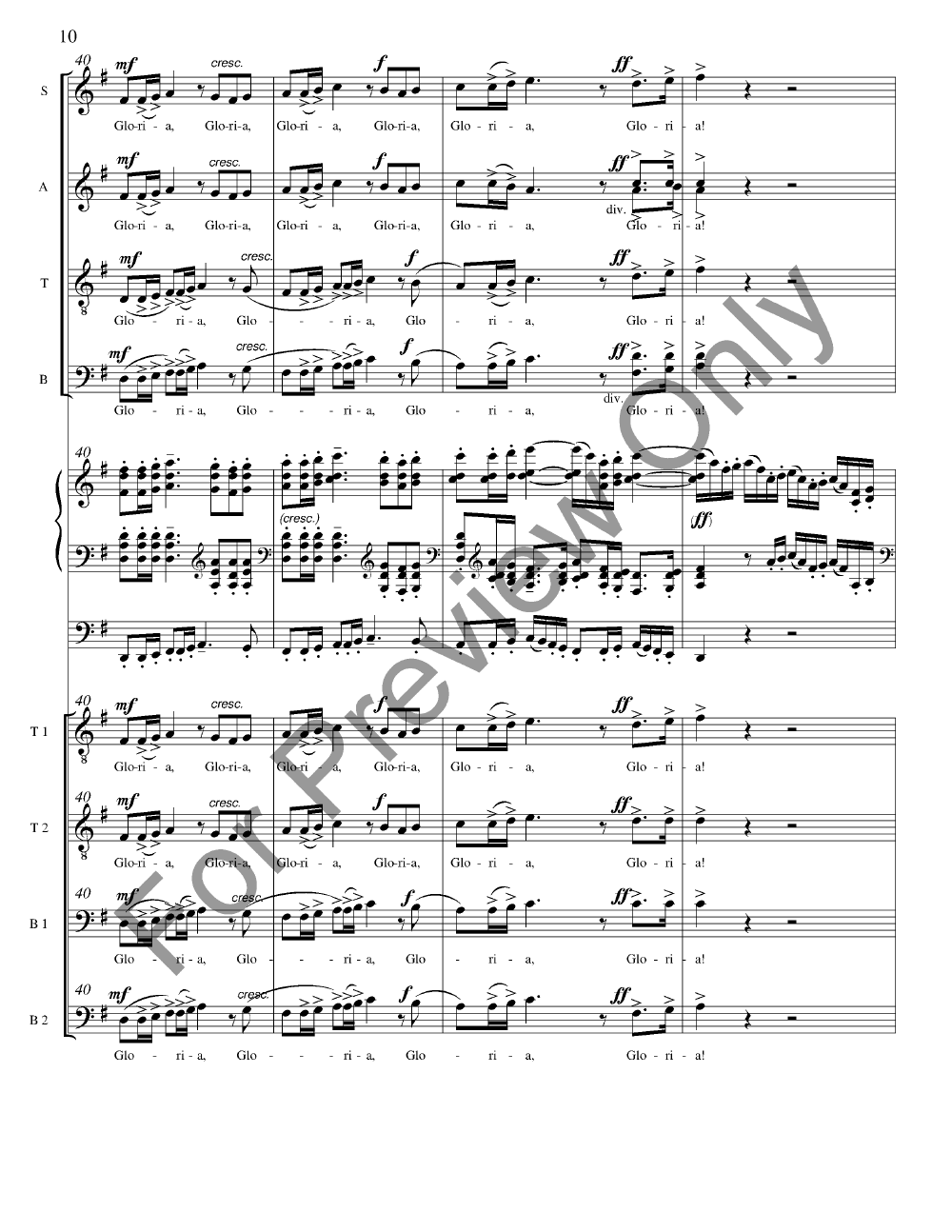 Grand Chorus Dialogue Organ/ Vocal Score P.O.D.