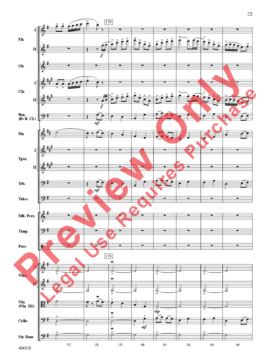 Leroy Anderson's Irish Suite #2 ( Themes from) Score