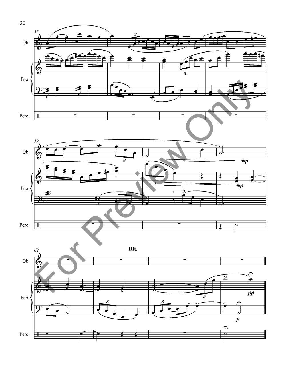 Divertissement Oboe Piano Percussion P.O.D.