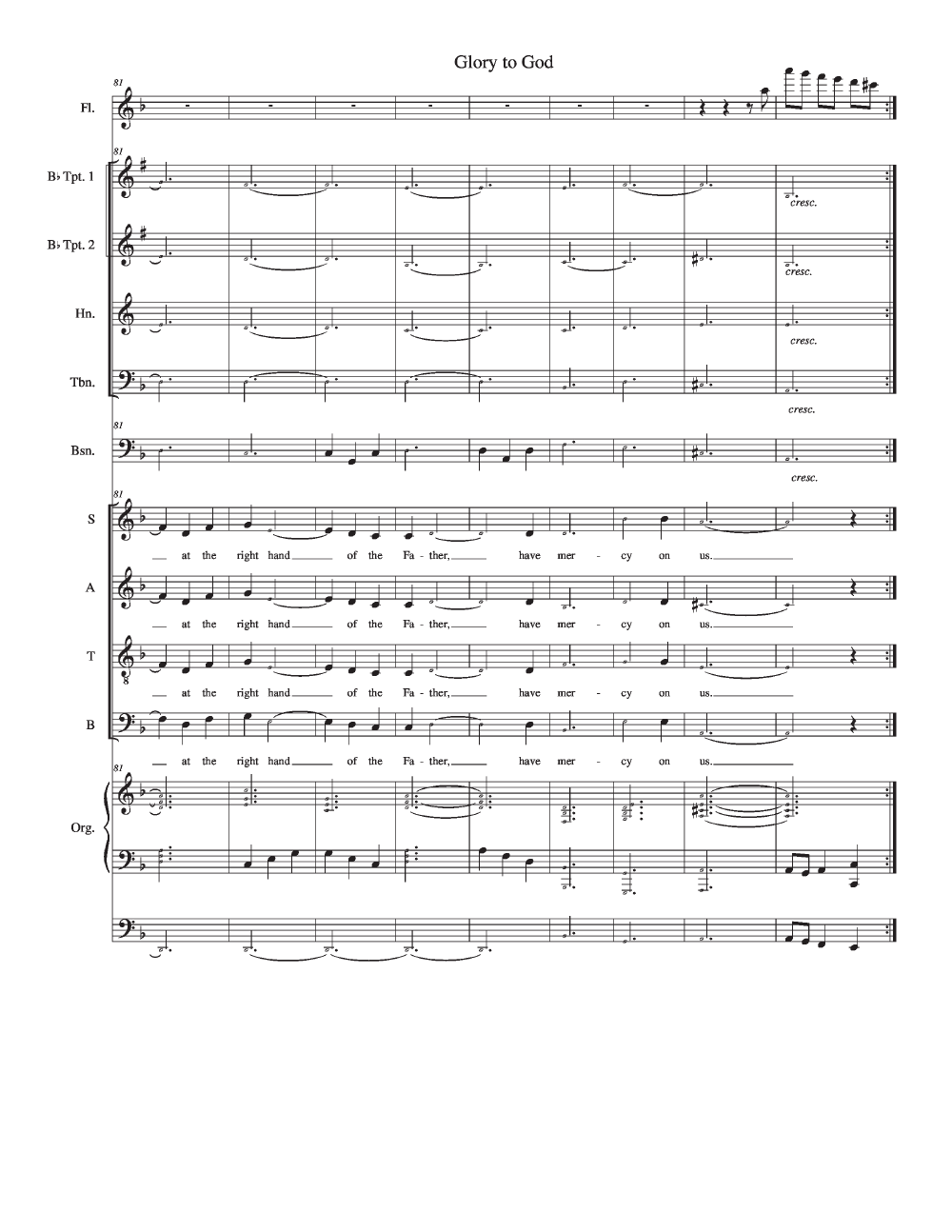 Mass of the Incarnation Full Score P.O.D.