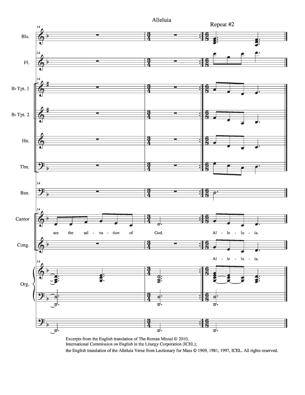 Mass of the Incarnation Full Score P.O.D.