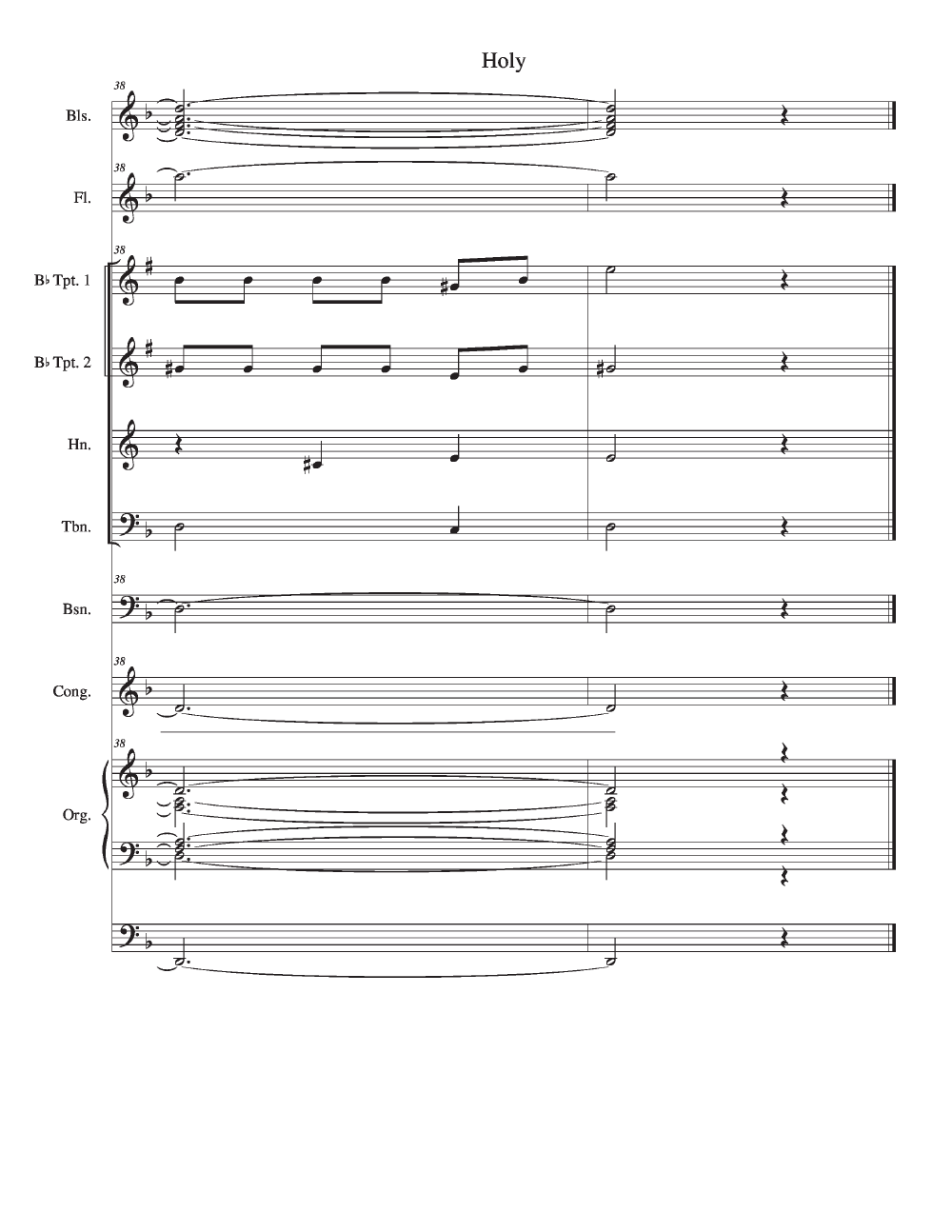 Mass of the Incarnation Full Score P.O.D.