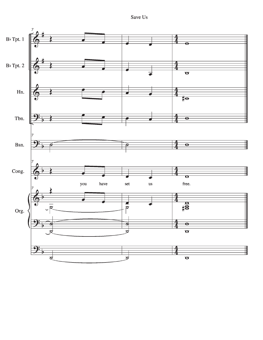 Mass of the Incarnation Full Score P.O.D.