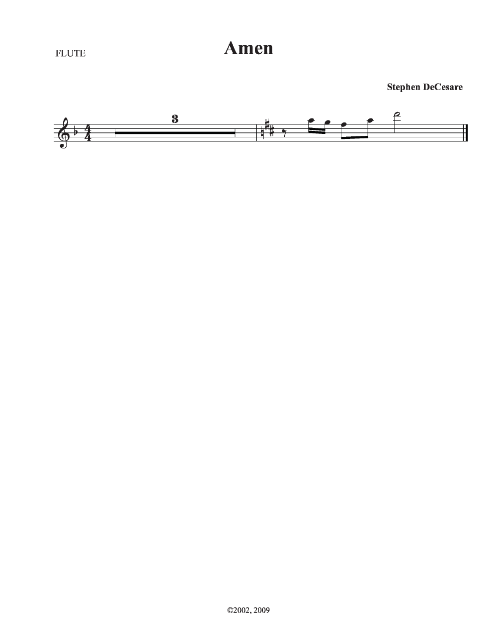 Mass of the Incarnation Full Score P.O.D.