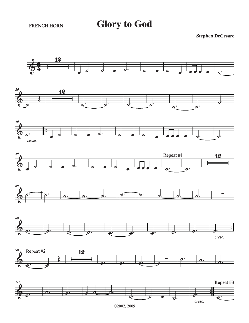 Mass of the Incarnation Full Score P.O.D.