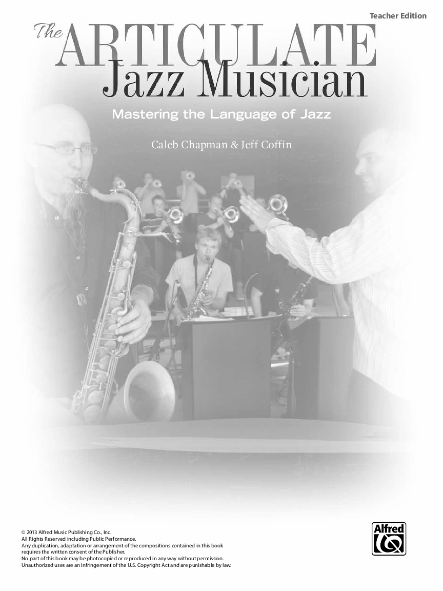 The Articulate Jazz Musician Teacher's Edition BK/CD