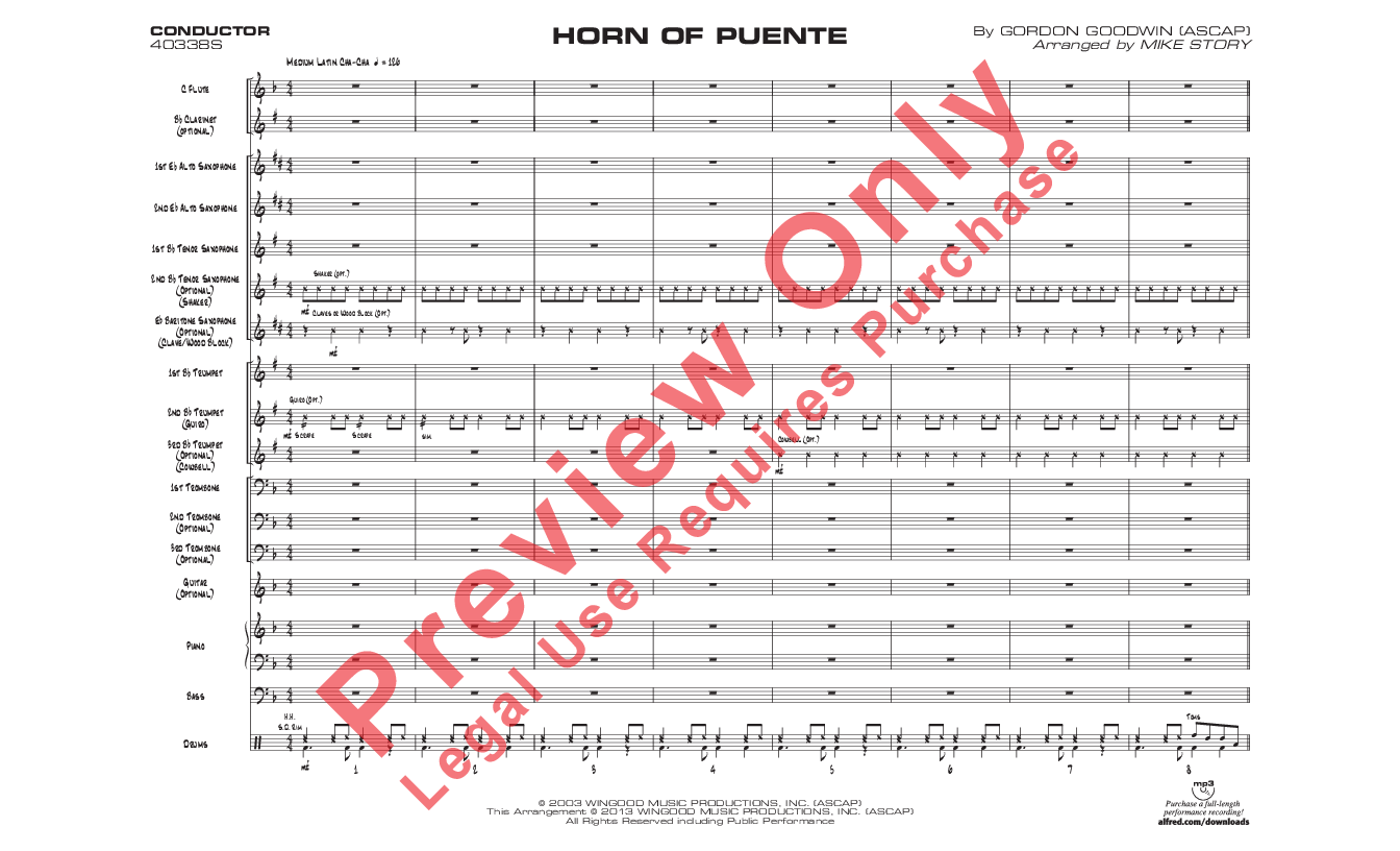 Horn of Puente Score