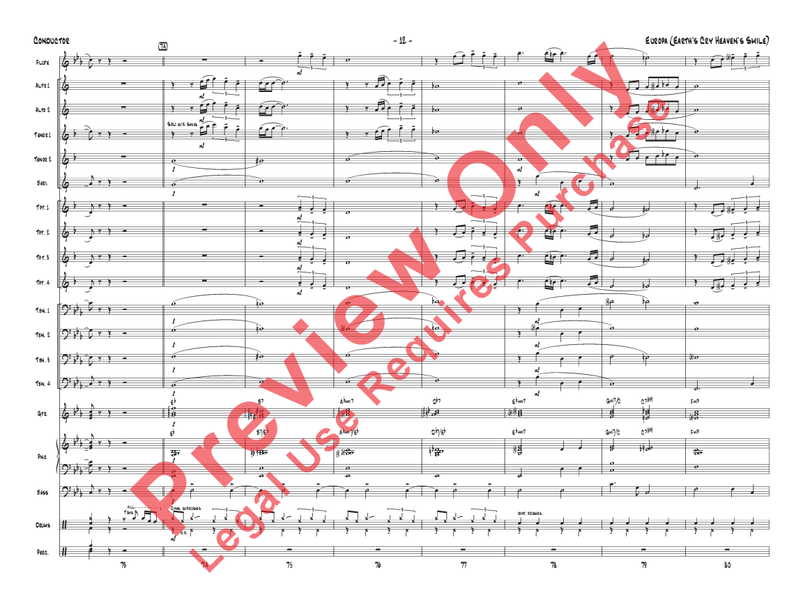 Europa (Earth's Cry Heaven's Smile) Score-P.O.P.