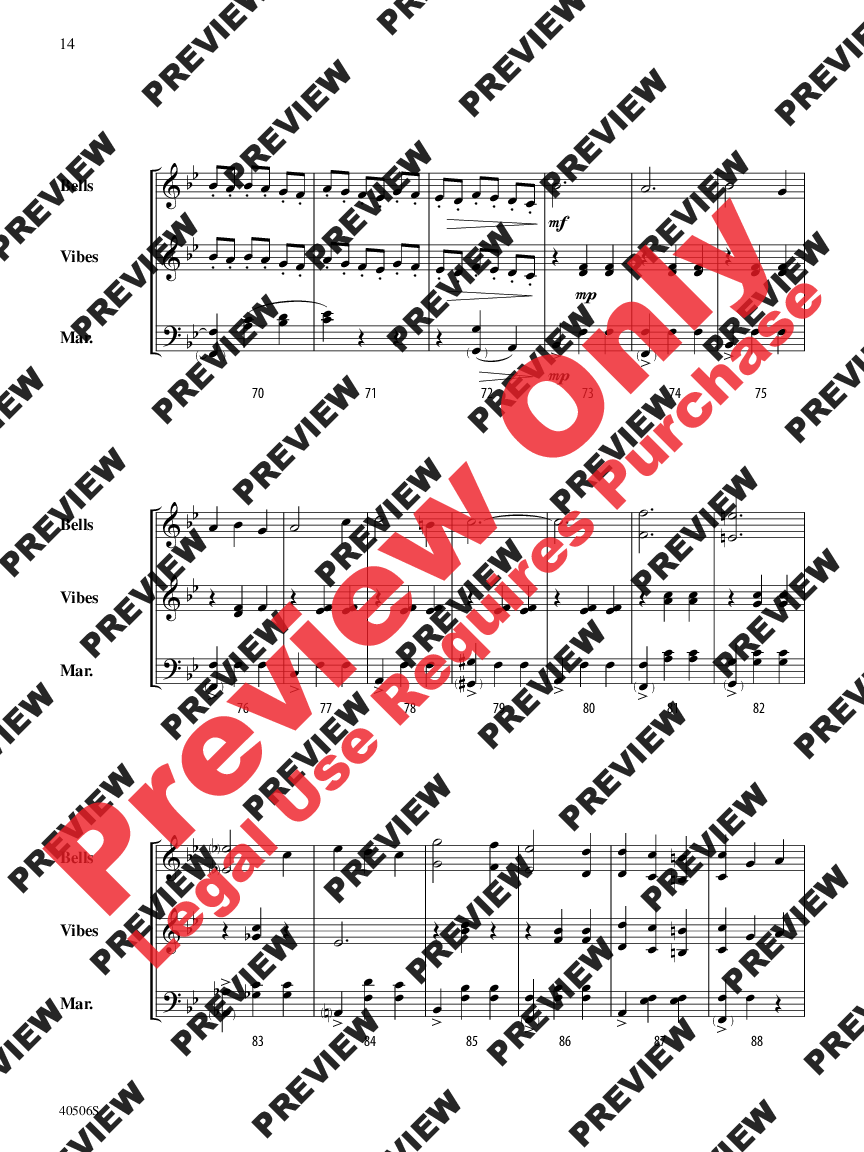Classic Mallet Trios - Tchaikovsky Orchestra Bells / Vibraphone / Marimba Trio