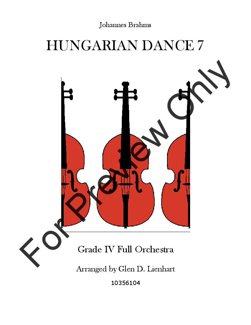 Hungarian Dance No.7 P.O.D.