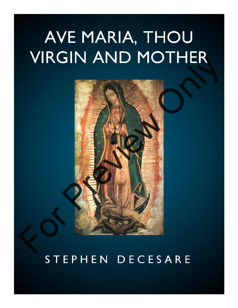 Ave Maria, Thou Virgin And Mother Mezzo-Soprano and Bass Duet P.O.D.