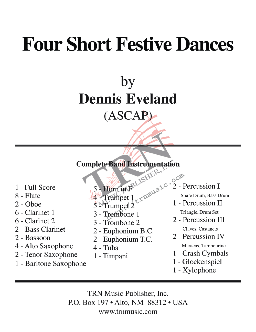 Four Short Festive Dances