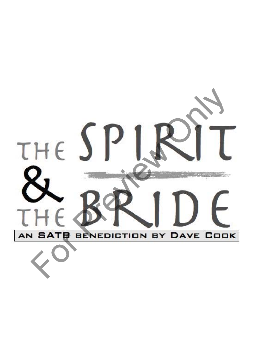 Spirit and the Bride P.O.D.