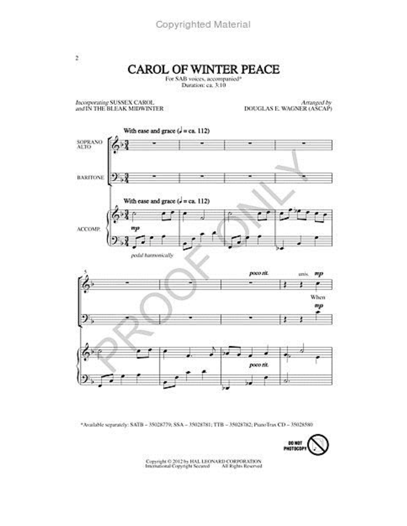 Carol of Winter Peace