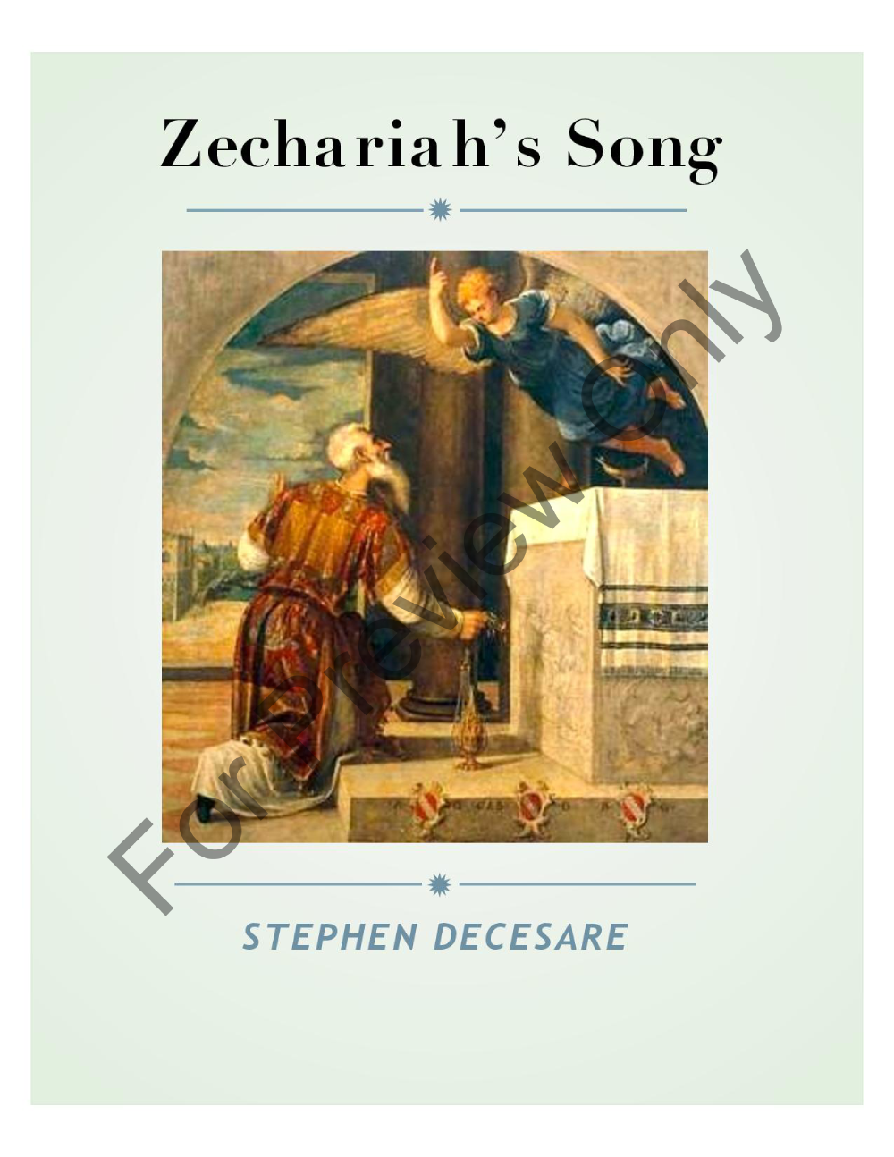 Zechariah's Song P.O.D.