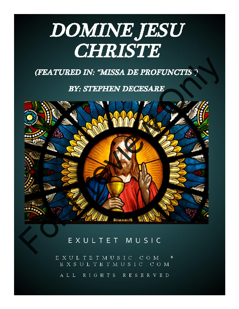 Domine Jesu Christe P.O.D.