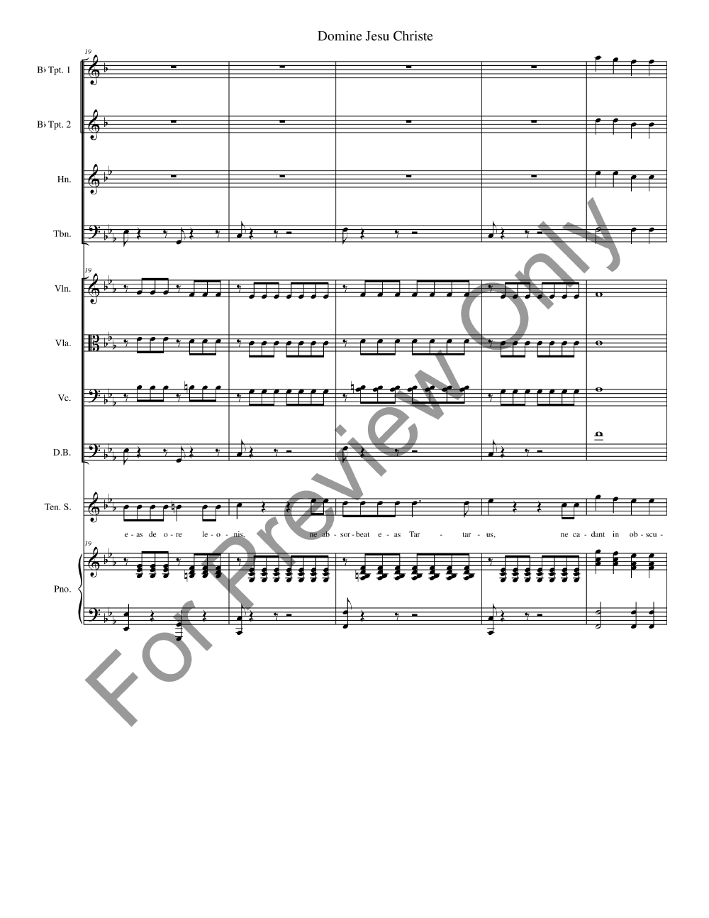 Missa De Profunctis Full Conductor Score P.O.D.