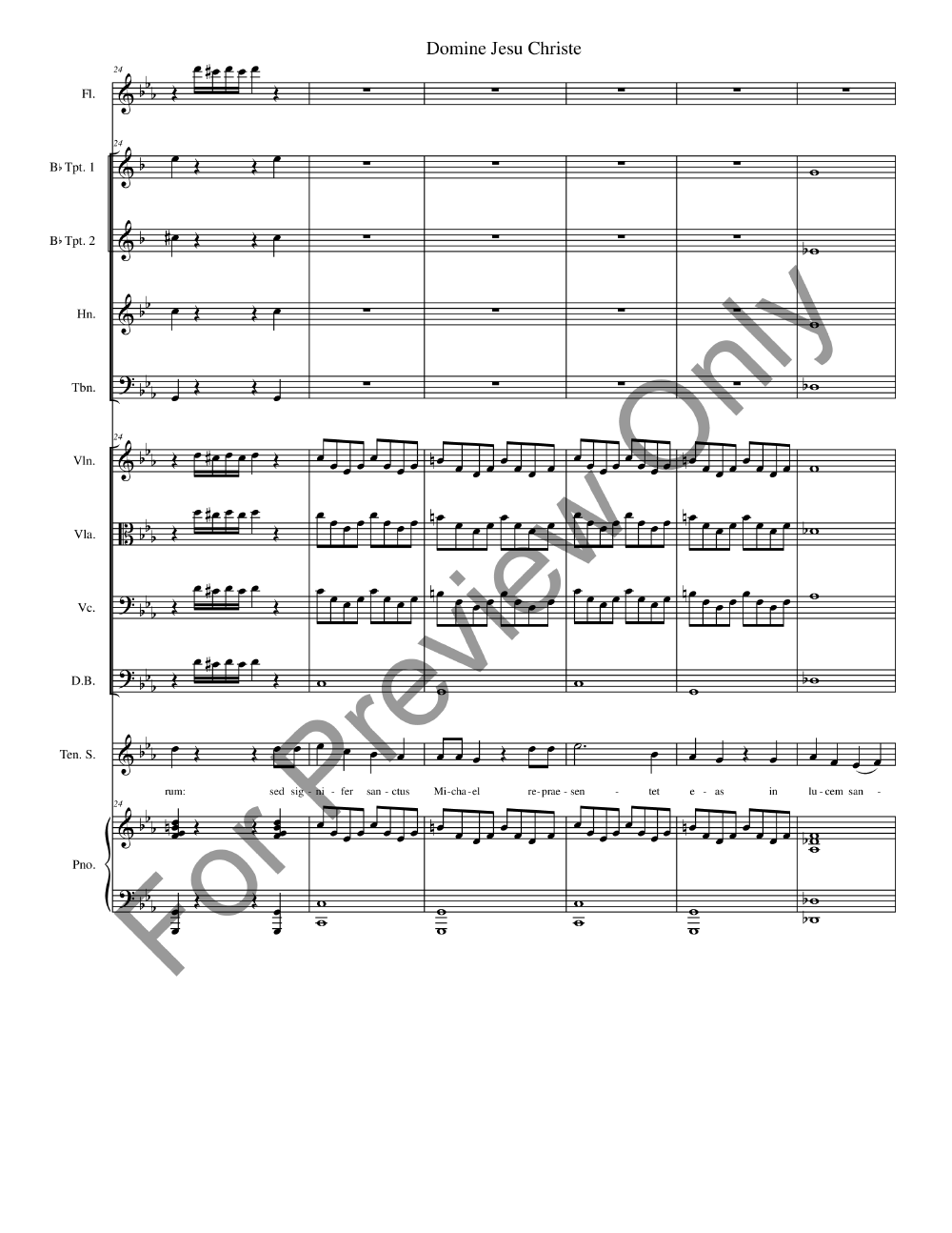 Missa De Profunctis Full Conductor Score P.O.D.