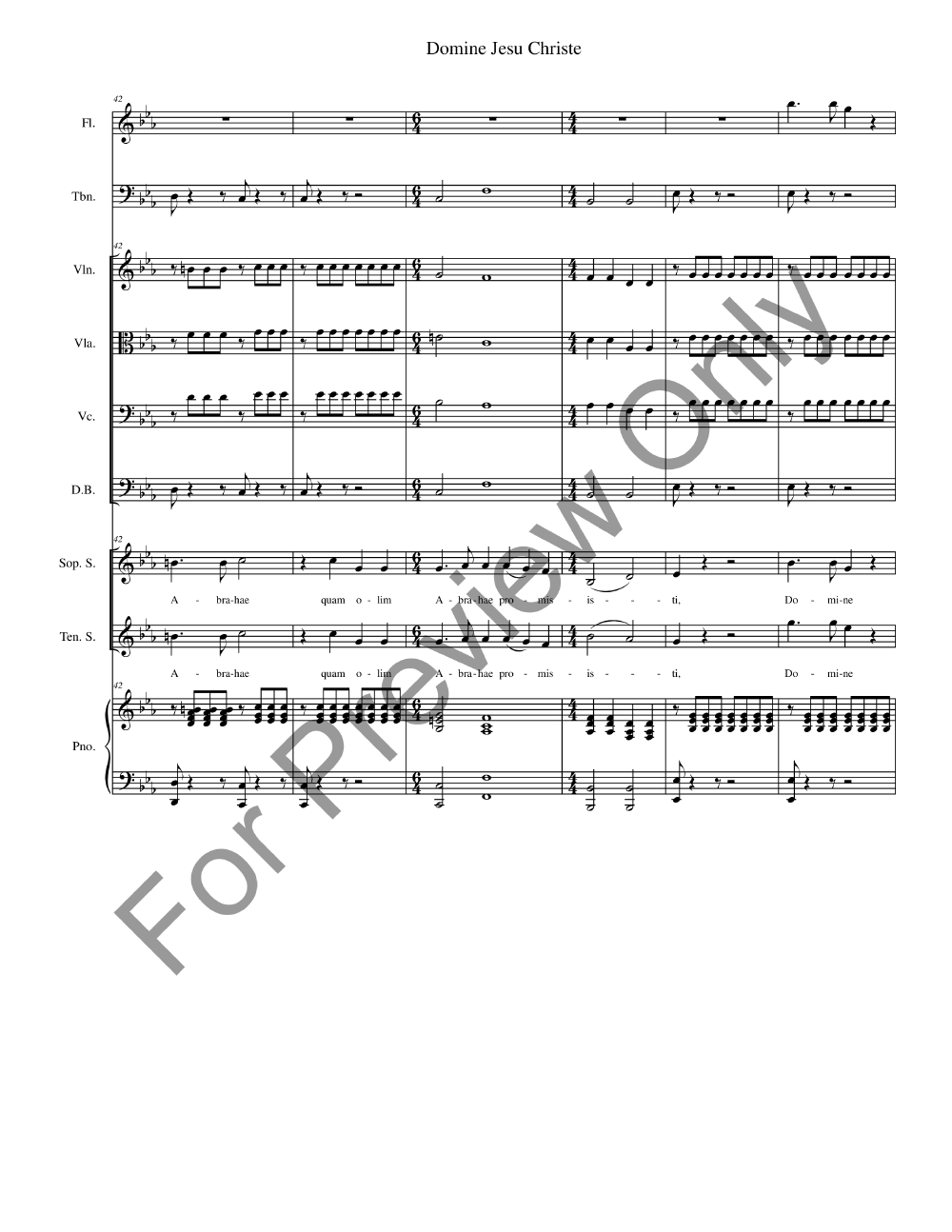 Missa De Profunctis Full Conductor Score P.O.D.