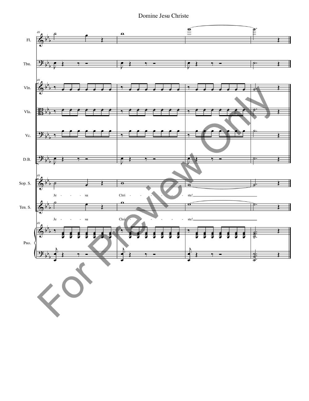 Missa De Profunctis Full Conductor Score P.O.D.