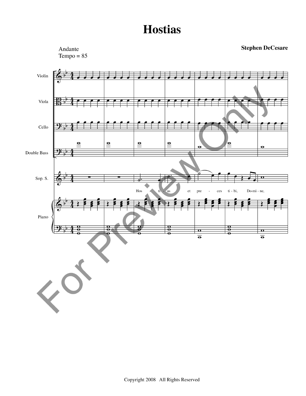 Missa De Profunctis Full Conductor Score P.O.D.