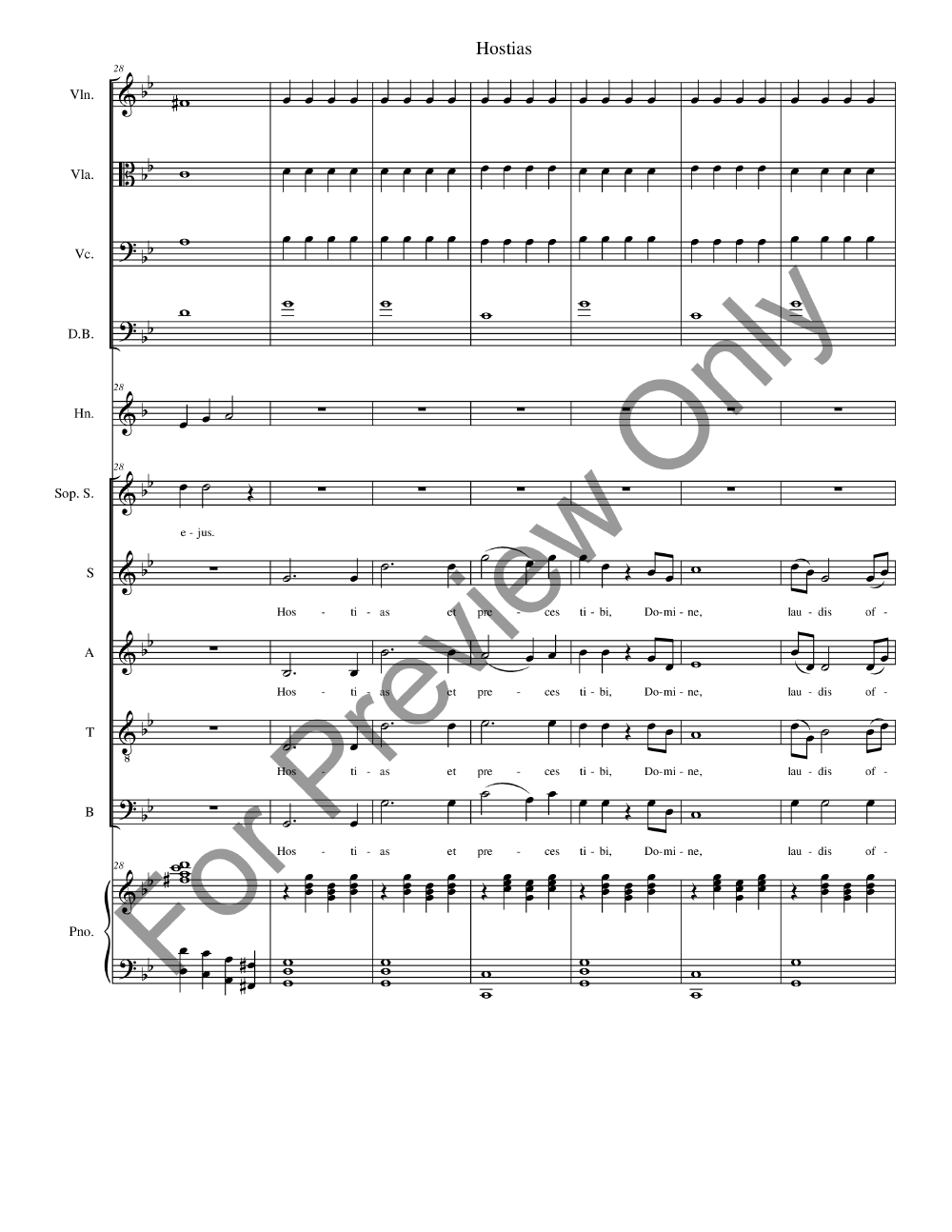 Missa De Profunctis Full Conductor Score P.O.D.