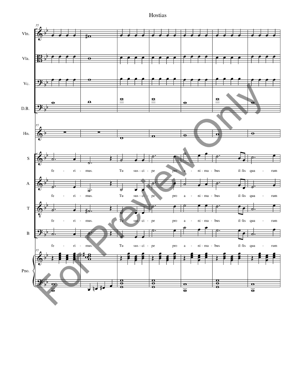 Missa De Profunctis Full Conductor Score P.O.D.