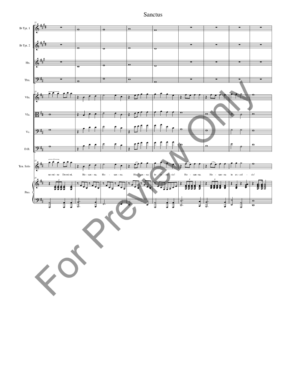 Missa De Profunctis Full Conductor Score P.O.D.