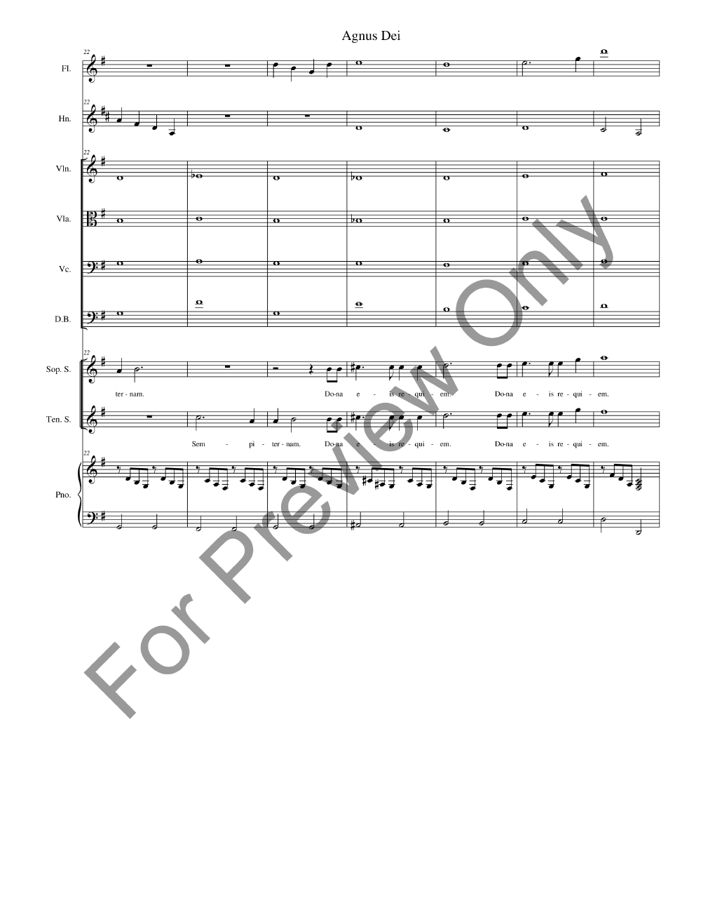 Missa De Profunctis Full Conductor Score P.O.D.