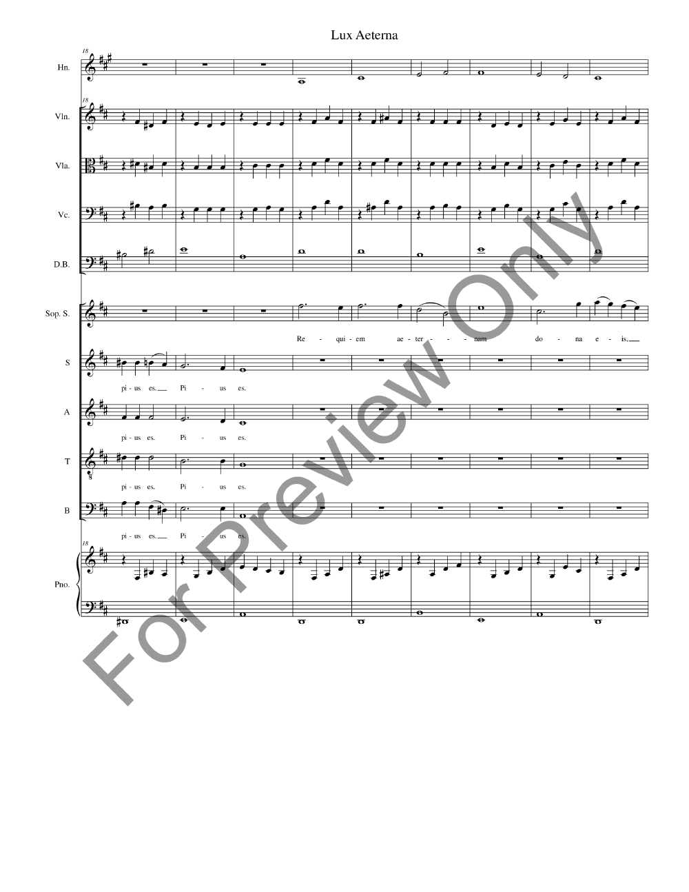 Missa De Profunctis Full Conductor Score P.O.D.