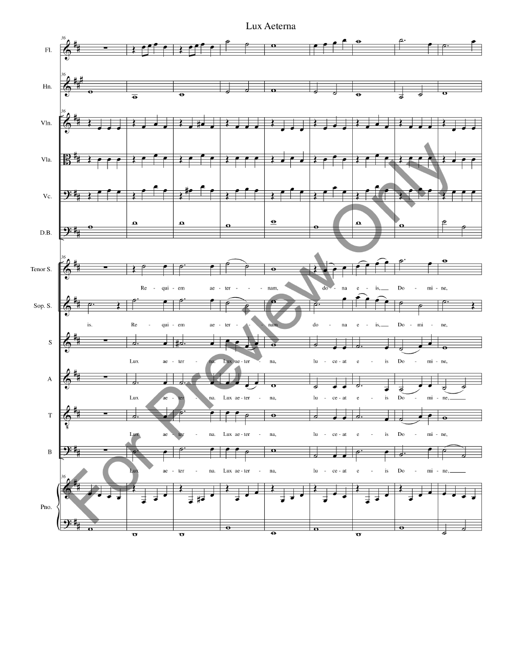 Missa De Profunctis Full Conductor Score P.O.D.