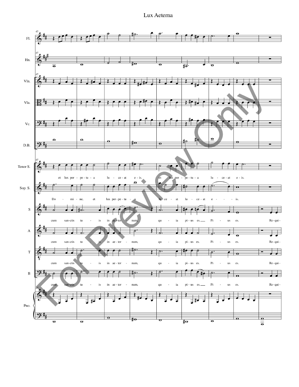 Missa De Profunctis Full Conductor Score P.O.D.