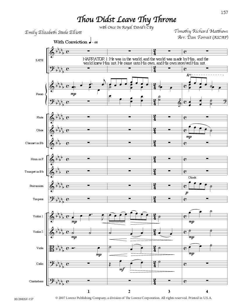 Lord of Glory Inst Parts/Full Score CD-ROM 