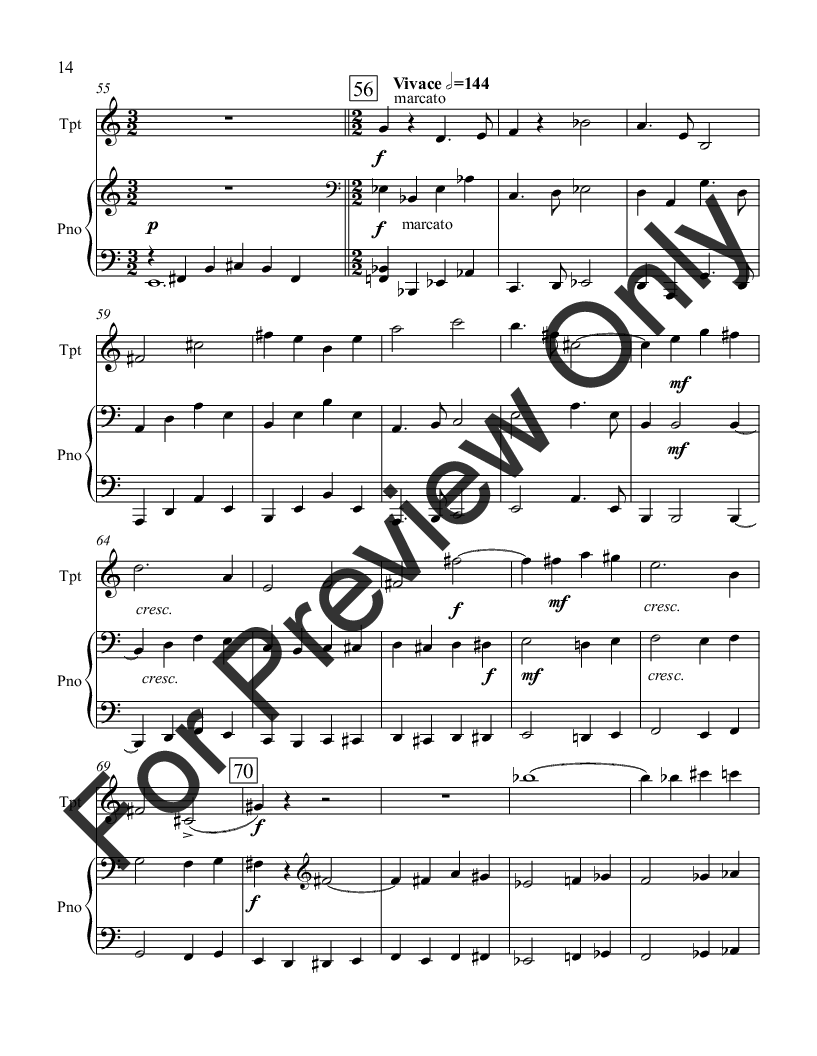 Sonata for Trumpet and Piano P.O.D.