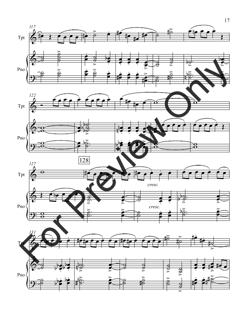 Sonata for Trumpet and Piano P.O.D.